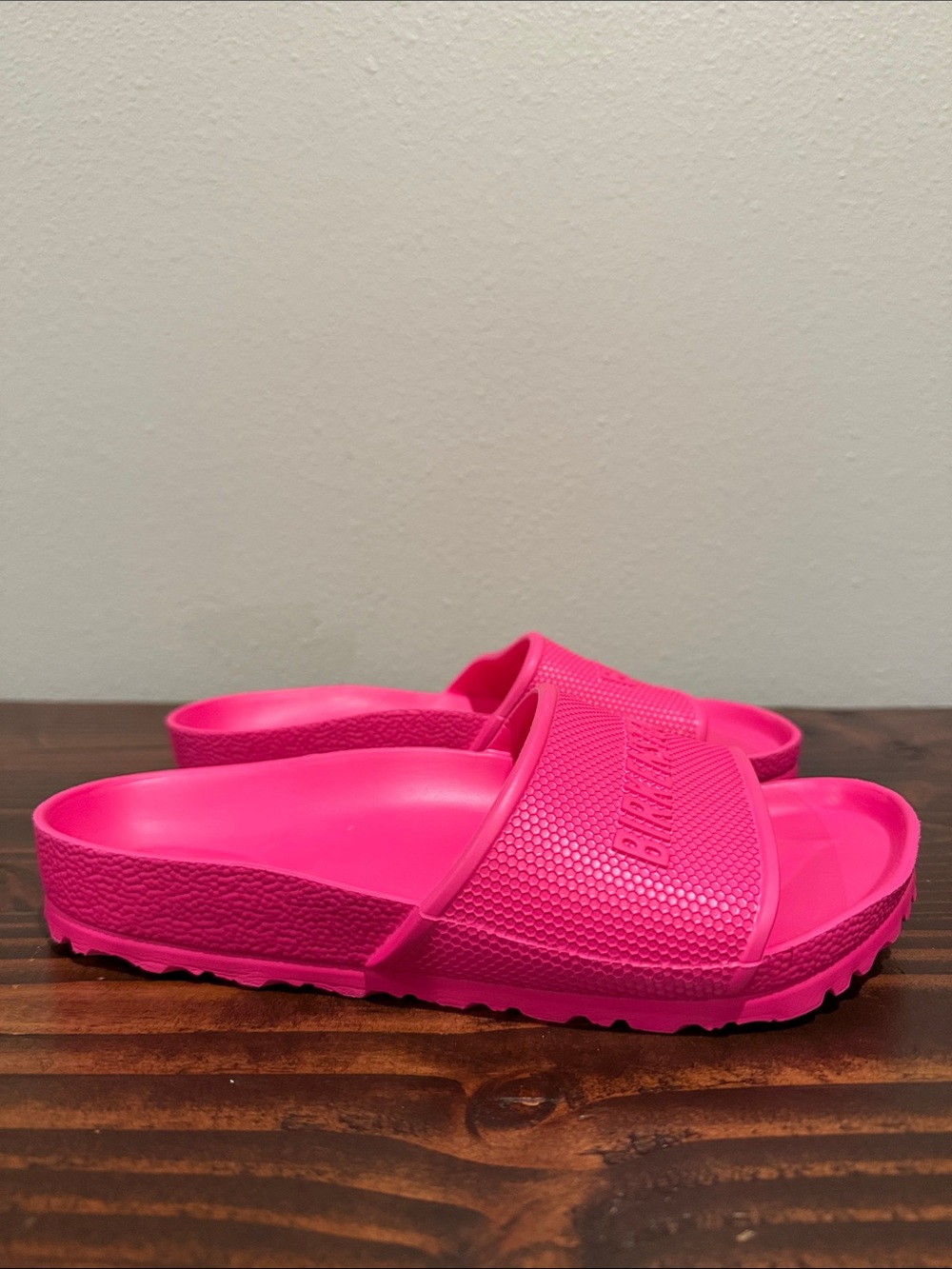 Birkenstock Hot Pink Slide Sandals Slides Size: 6.5 EU 37